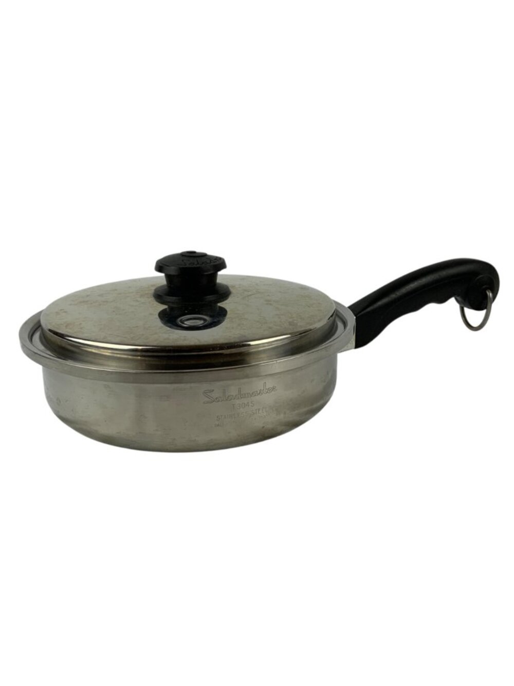 Saladmaster T304S Stainless Steel 9 inch Skillet With Vapo Lid Made in USA